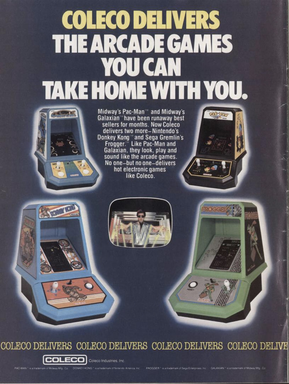 1982 Ad for Coleco’s Tabletop Arcade Games – BattleGrip