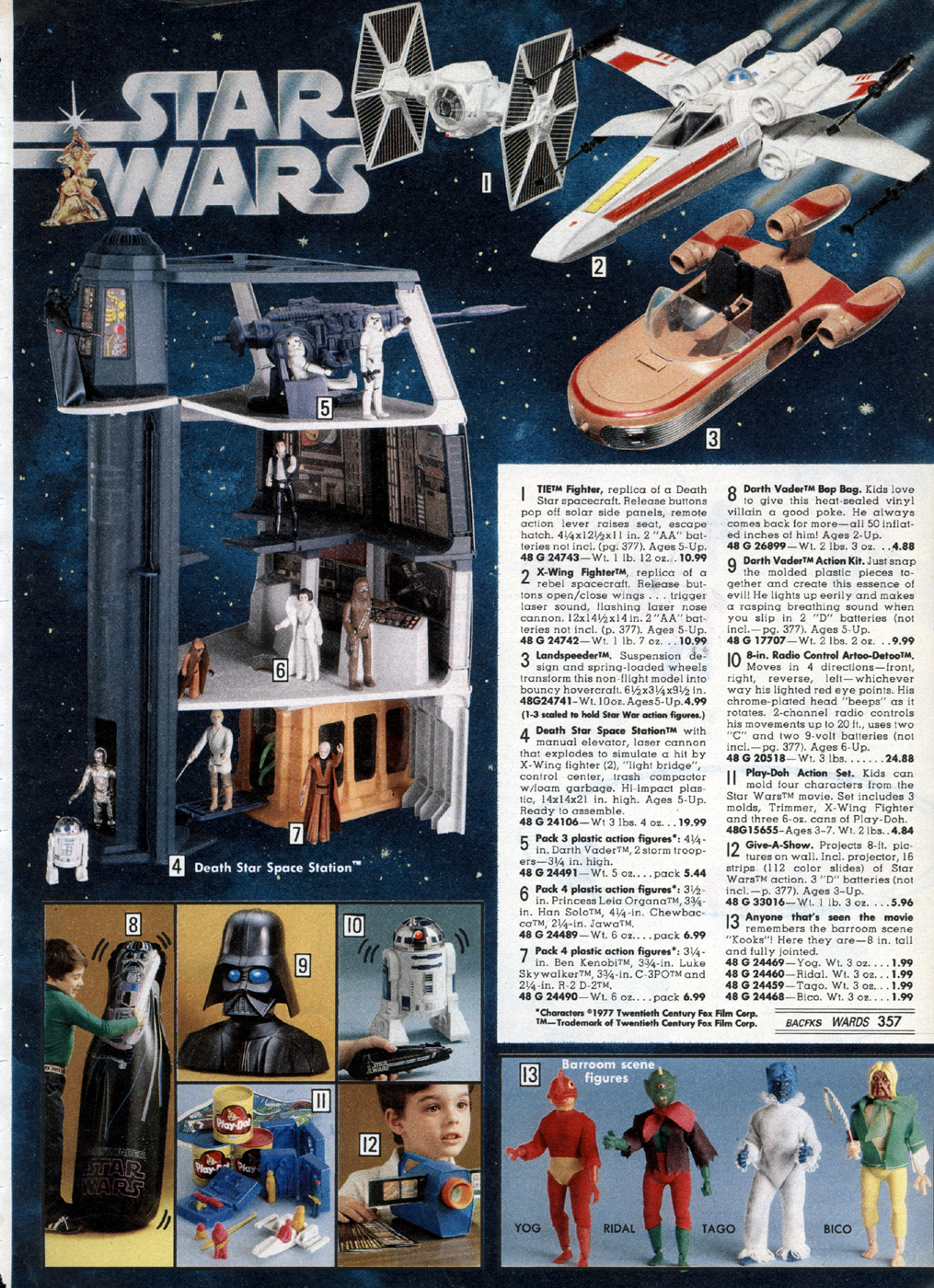 Kenner’s Star Wars in the 1978 Montgomery Ward Christmas Catalog