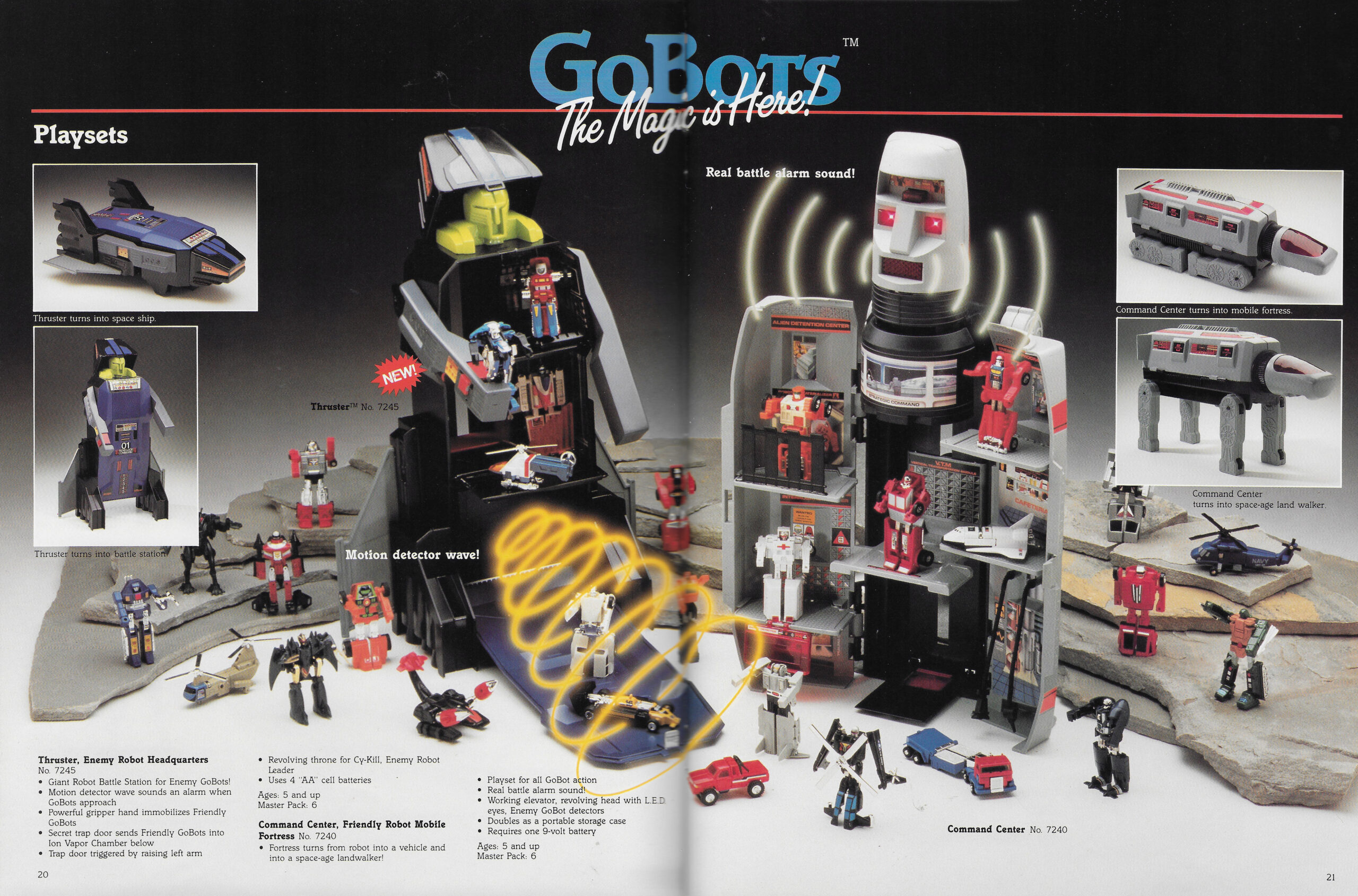GoBots Command Center in the 1985 Tonka Catalog BattleGrip